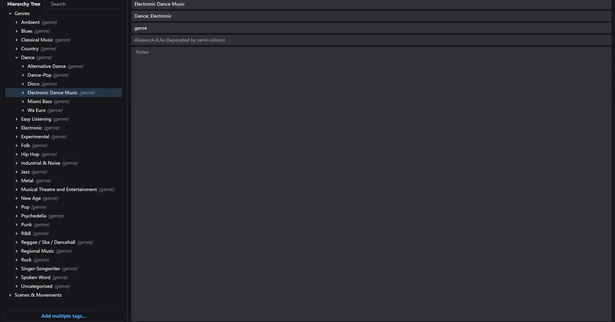 Tag Hierarchy Manager